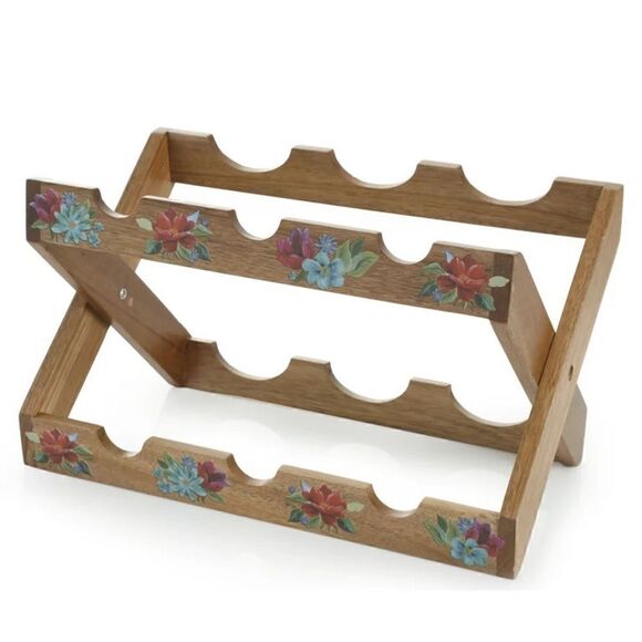 🦋 New Pioneer Woman Spring Bouquet Acadia Wine Rack/Rolling  Pin Holder, 13.9” - Picture 5 of 7